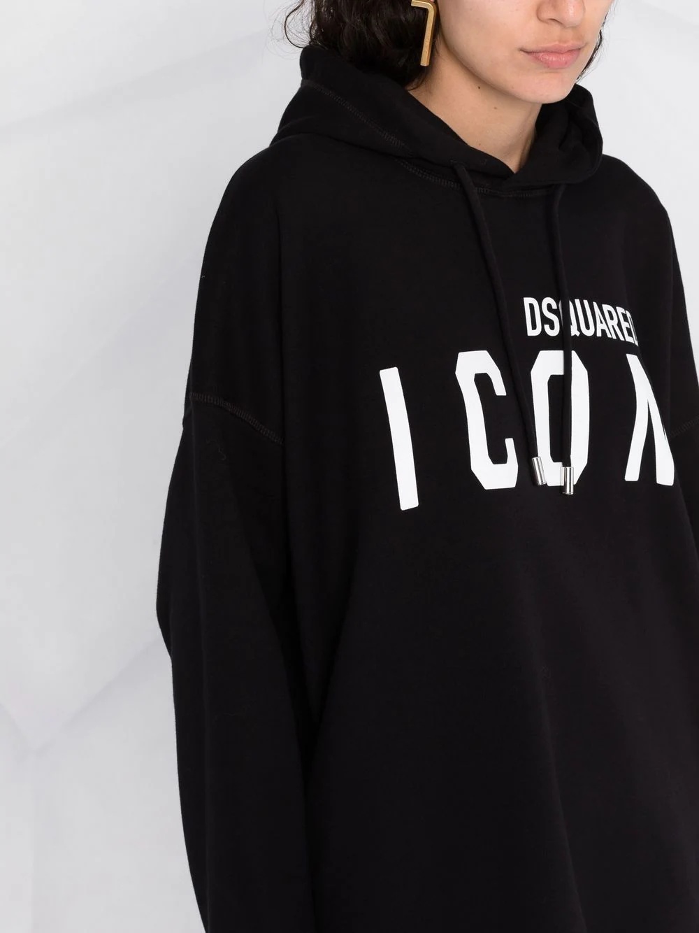 logo-print hoodie - 3