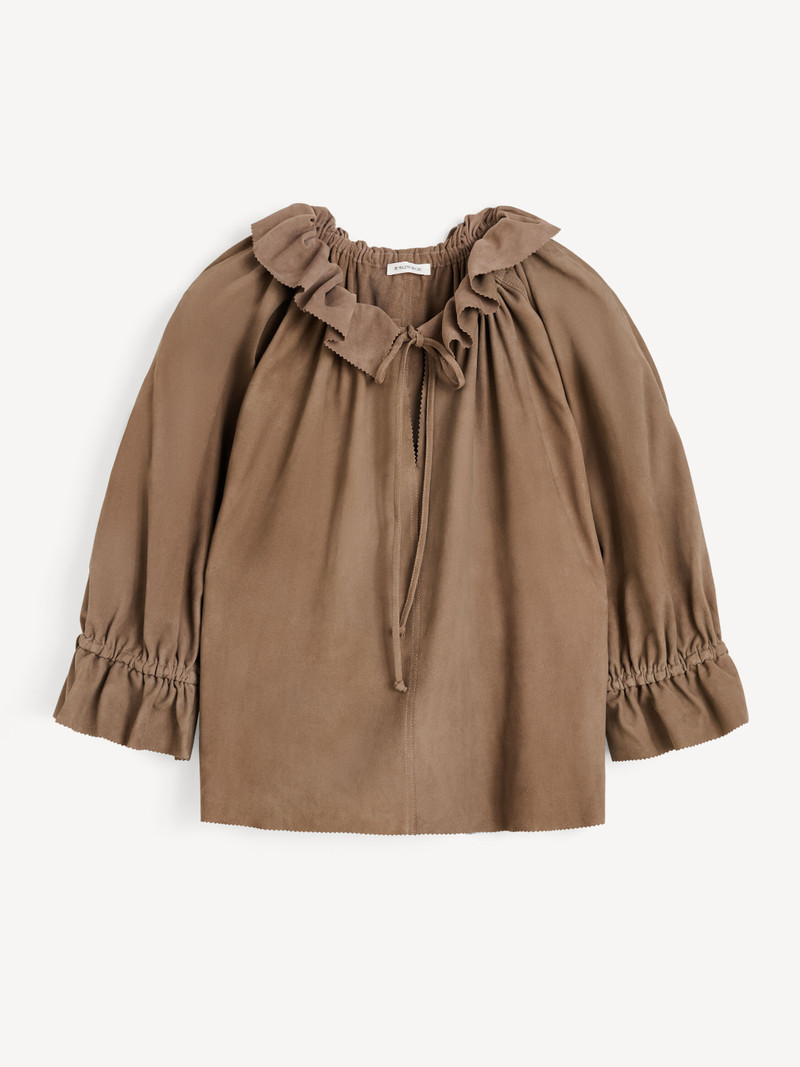 Dicte Suede blouse 1