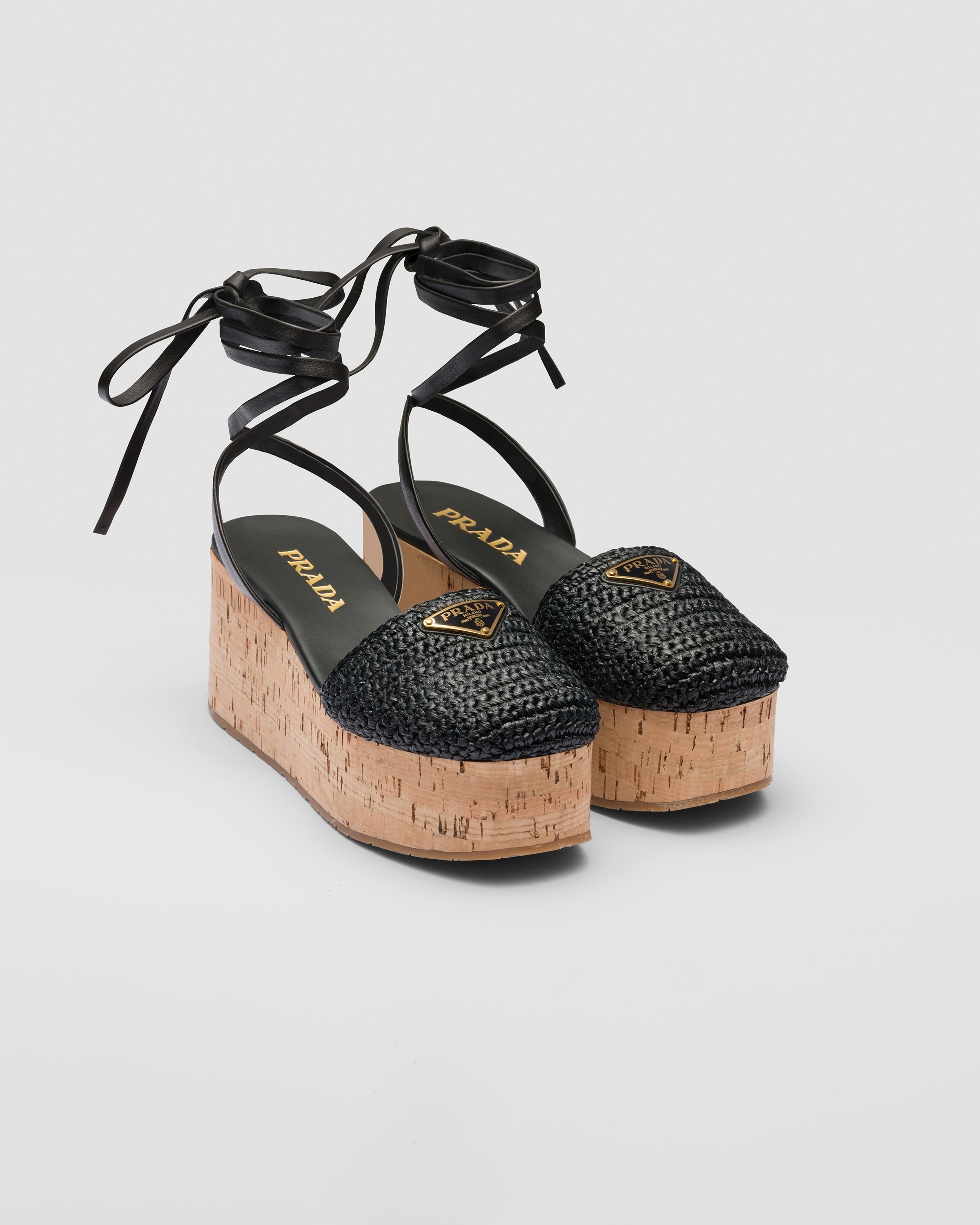 Crochet wedge sandals - 1