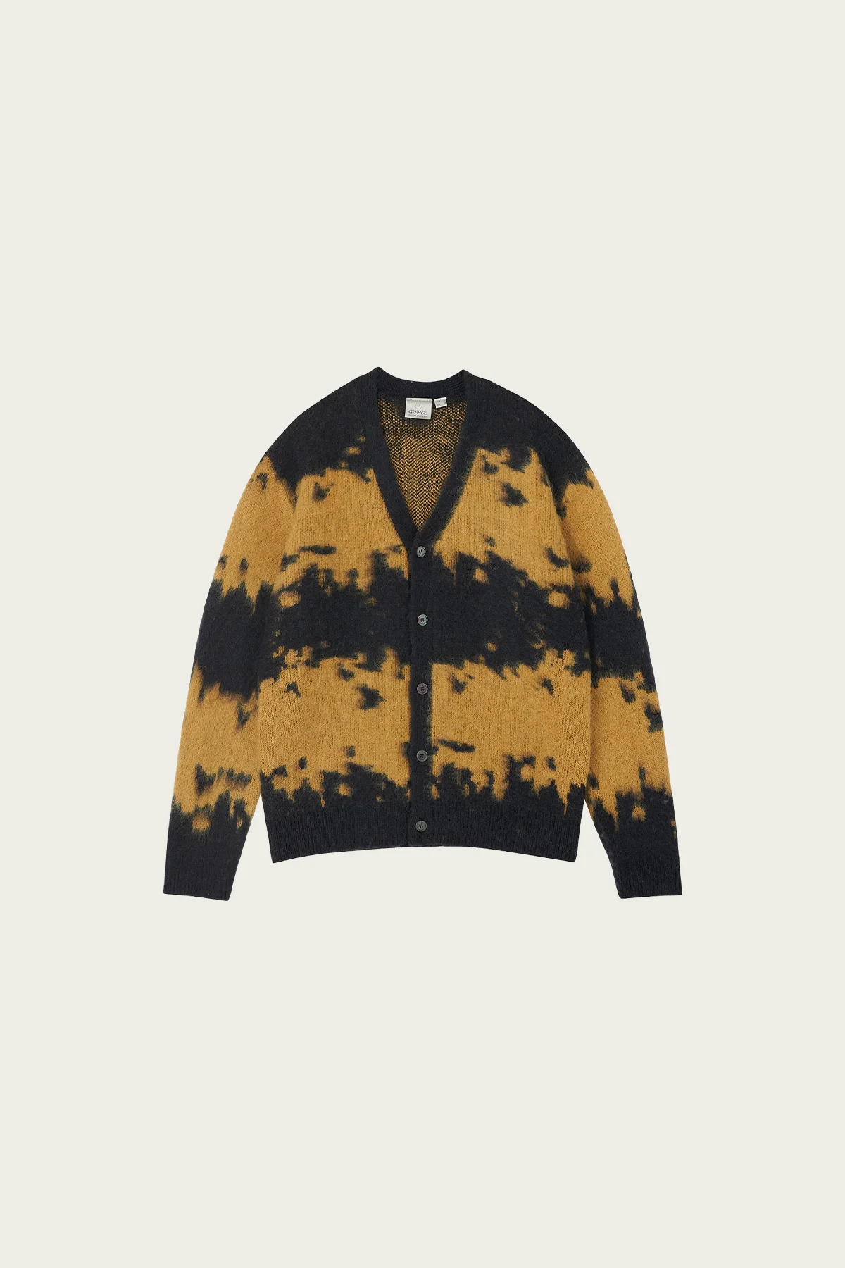 Mohair Splatter Cardigan - Saffron Splatter - 1