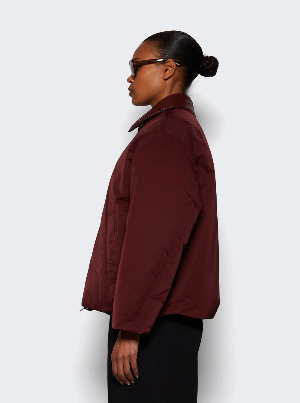 Tech Nylon Puffer Jacket Barolo - 3