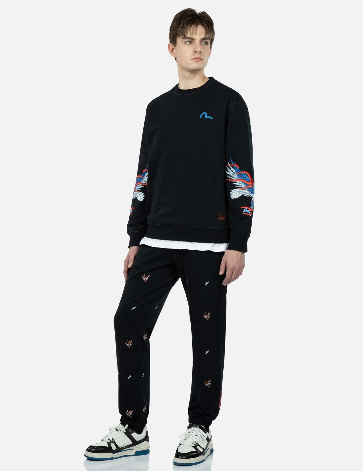 EAGLE AND SEAGULL EMBROIDERY SWEATSHIRT - 3