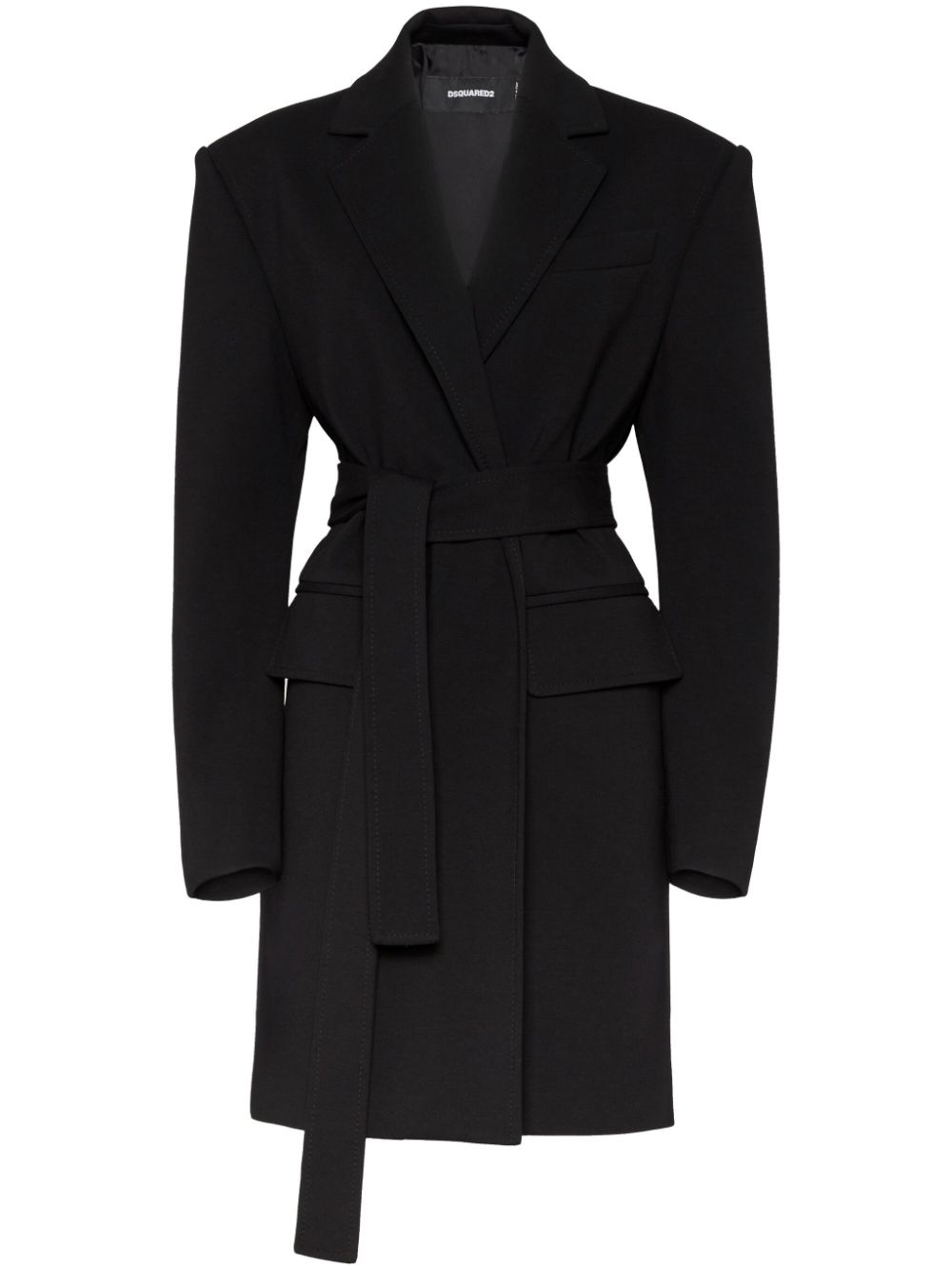 belted coat - 1