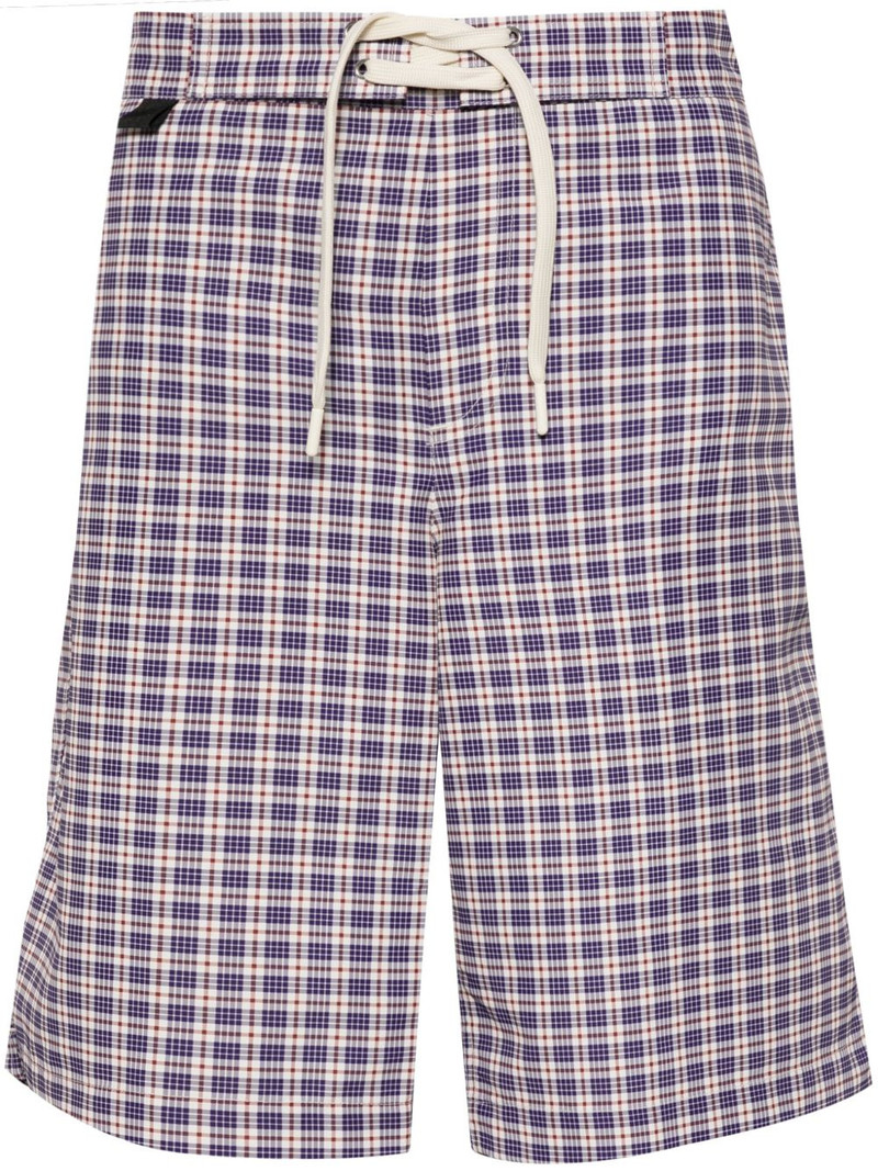 plaid check-print shorts 1