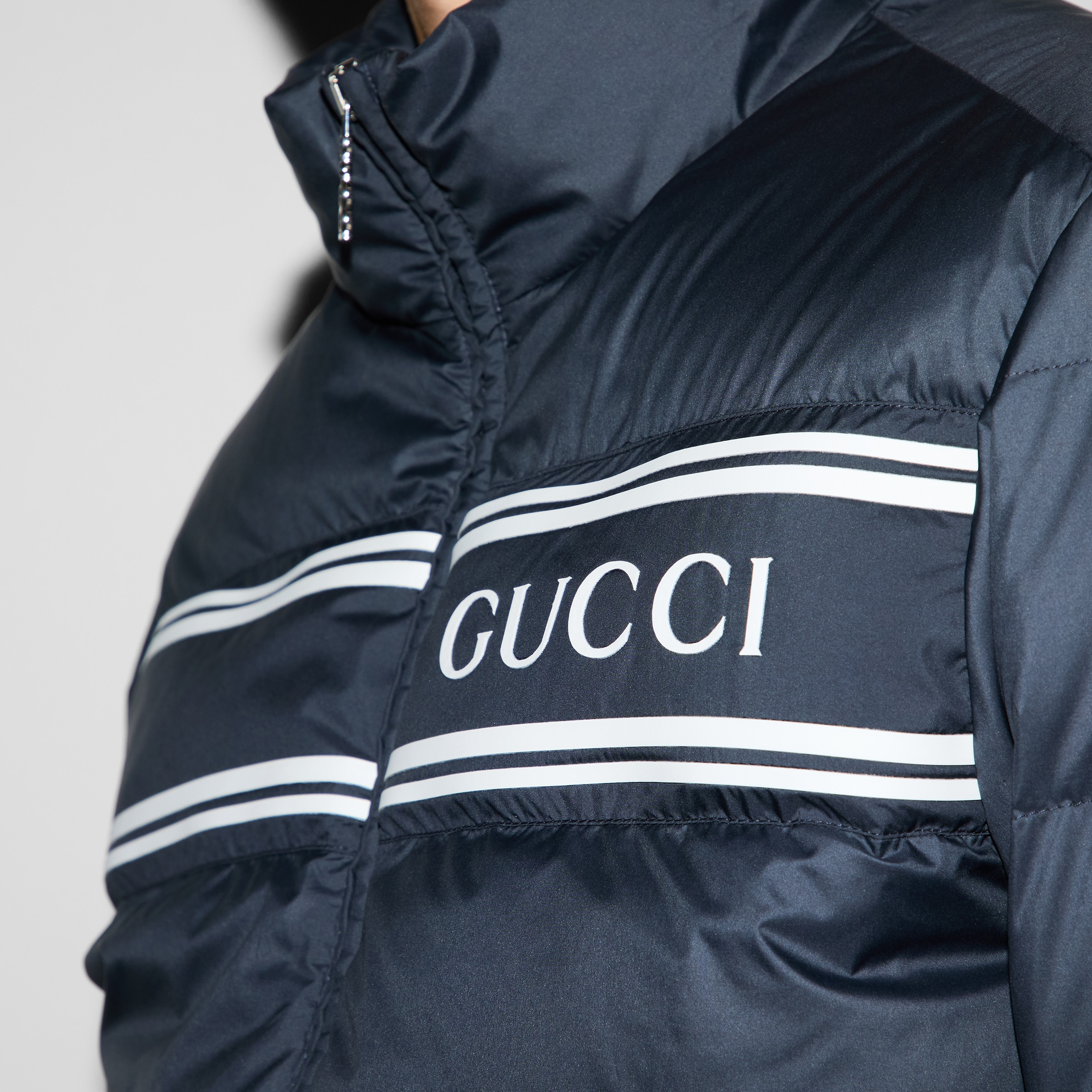 Nylon puffer jacket - 5