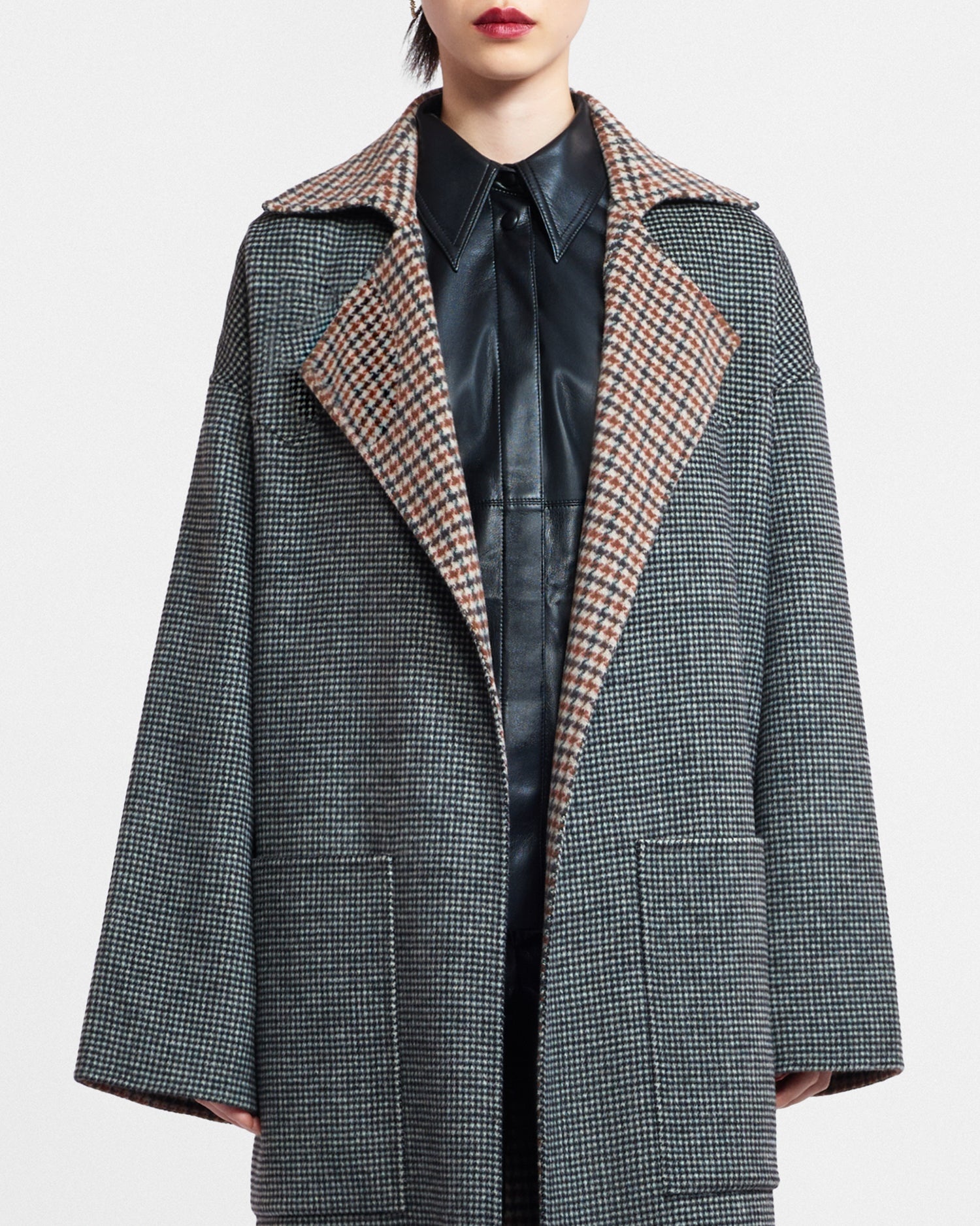 Wool Silk Blend Robe Coat - 6