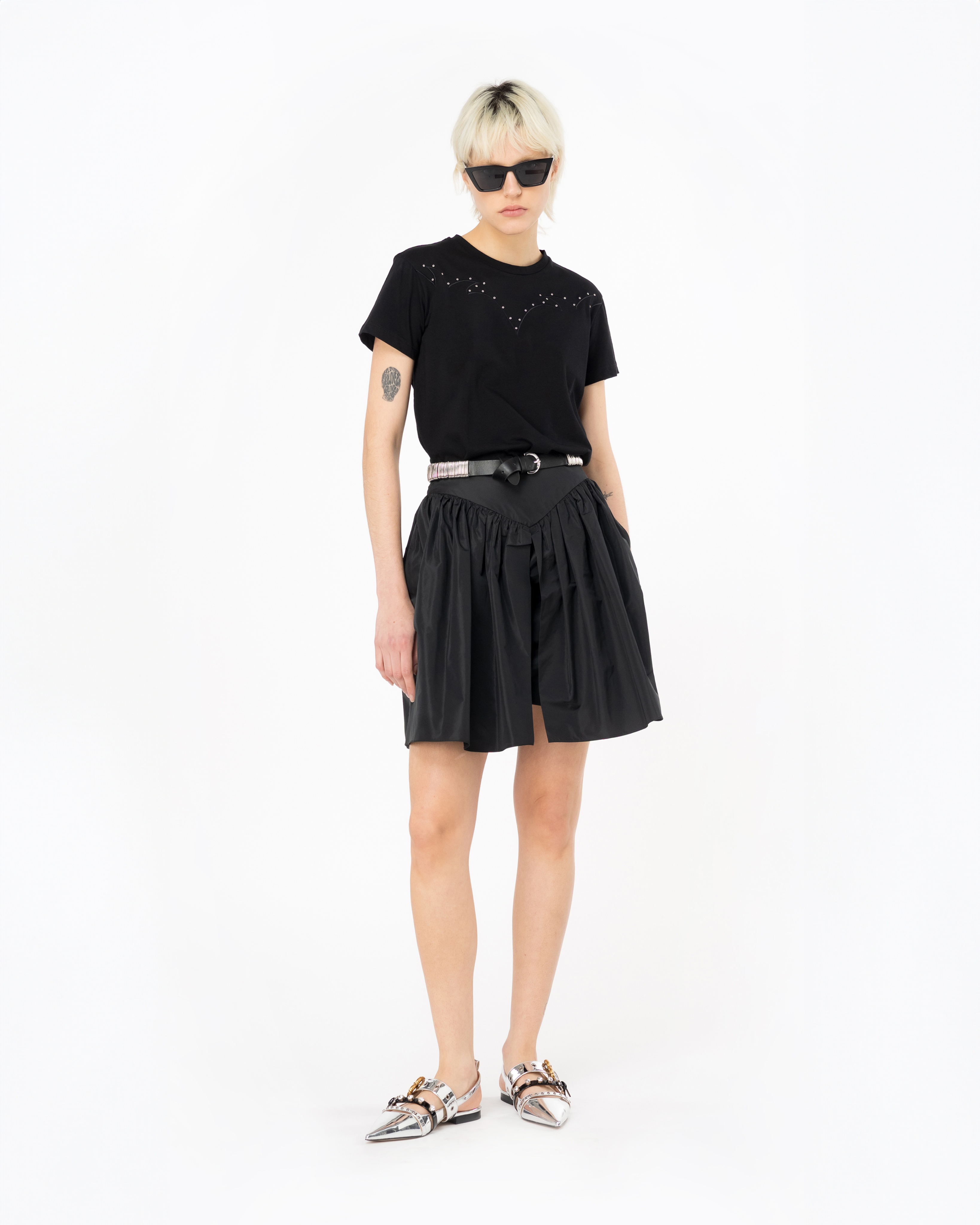 TAFFETA MINI SKIRT - 2