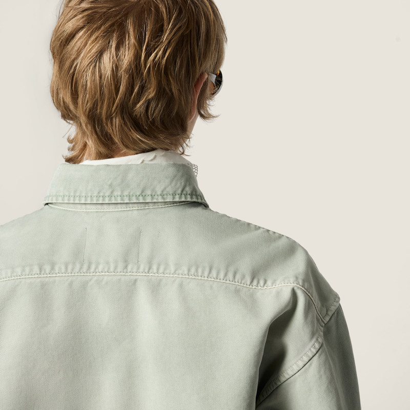 Washed gabardine shirt 6