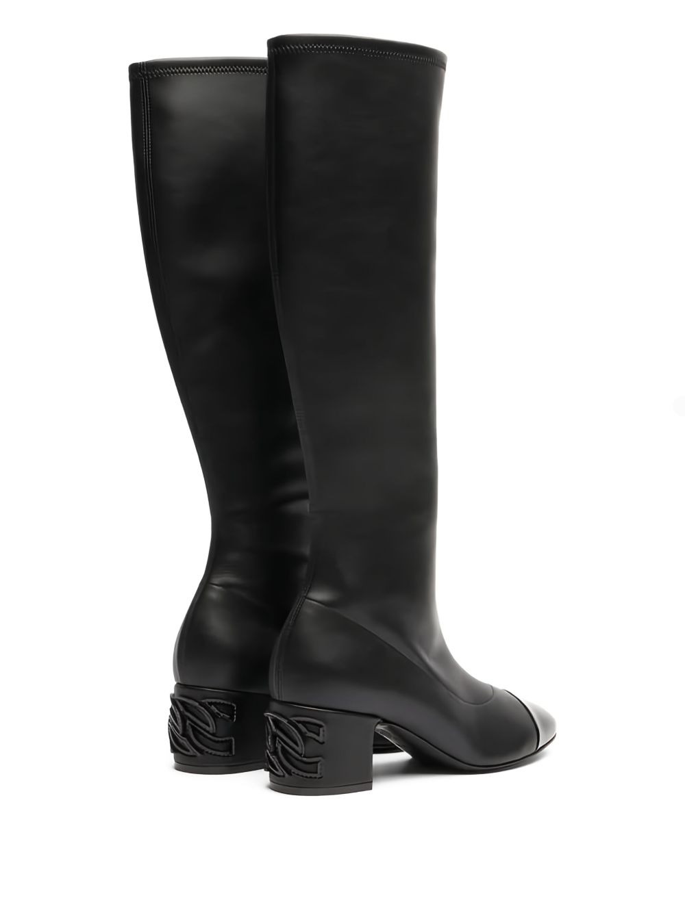 50mm leather knee-high boots - 4