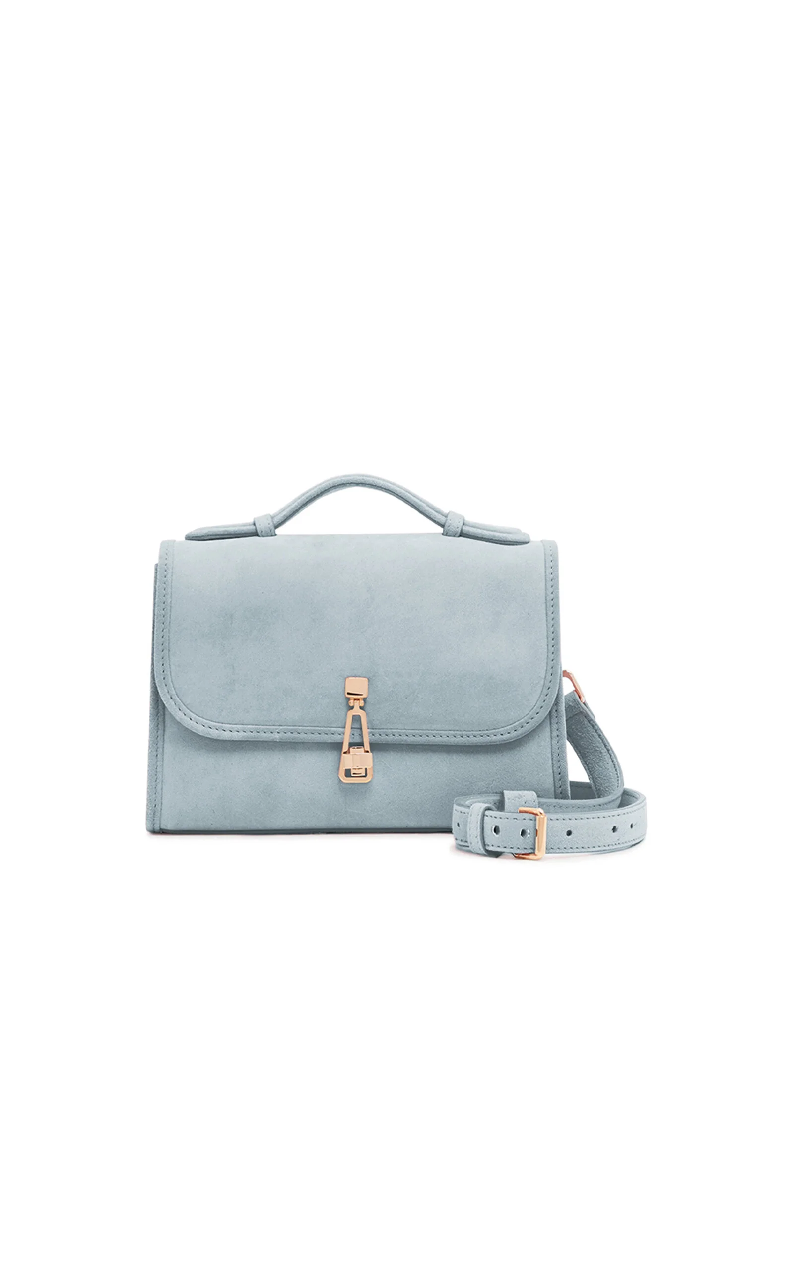 Leonora Small Suede Bag blue - 1