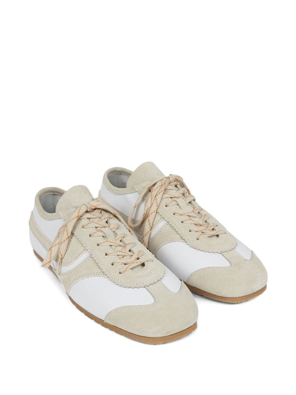 suede-panel sneakers - 2