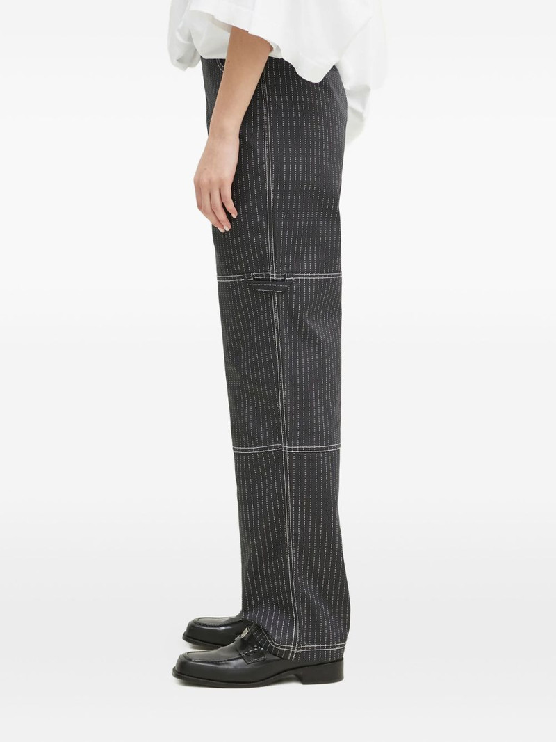 pinstriped panelled trousers 3