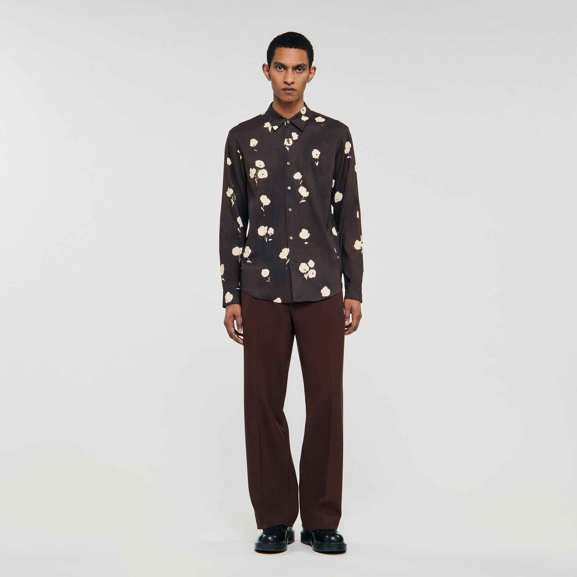 FLORAL PRINT LINEN SHIRT - 2