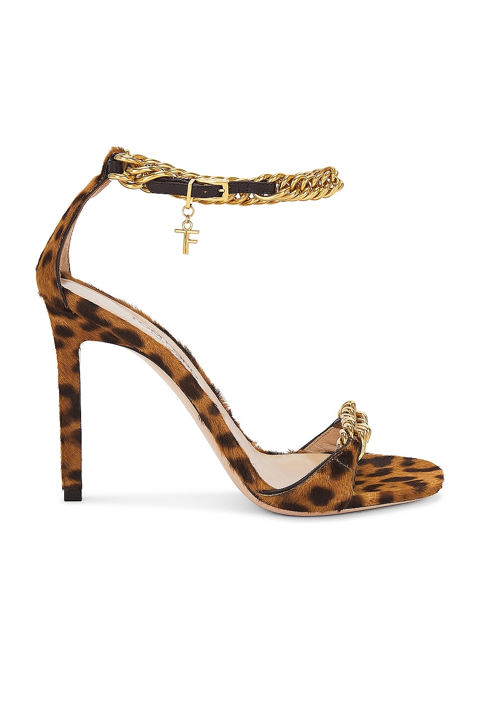 Leopard Print Zenith 105mm Sandal - 1
