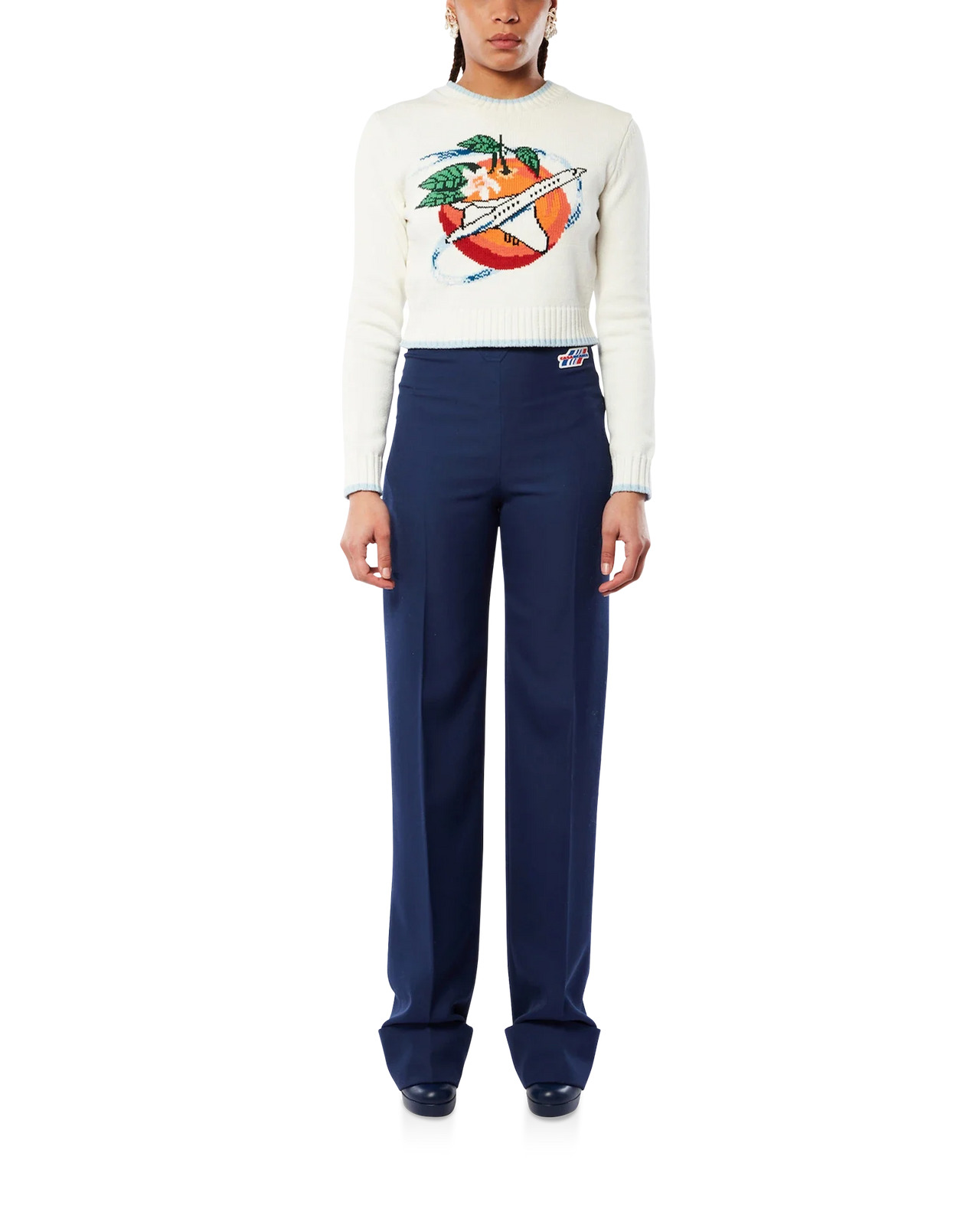 Orbite Autour De L'Orange Crew Neck Jumper - 2