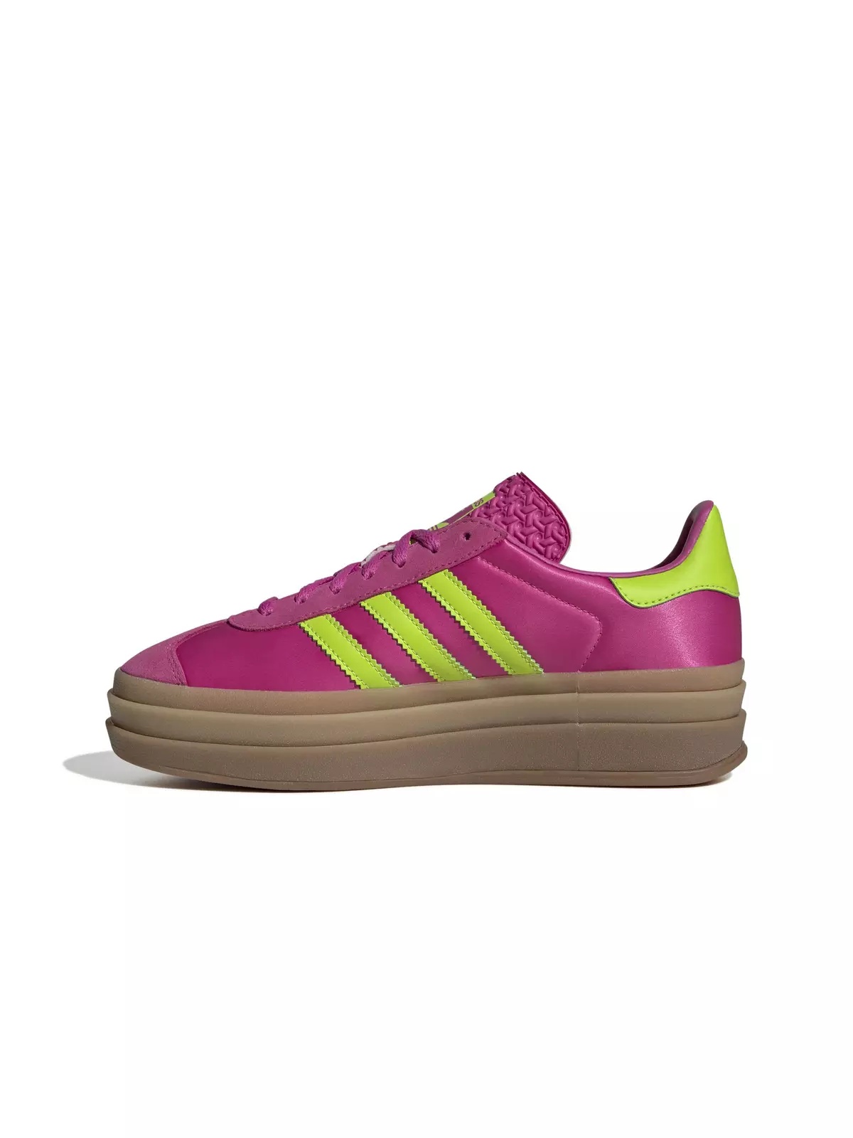 Originals Gazelle Bold "Semi Lucid Fuchsia/Solar Slime/Gold Metallic" Women's Shoe - 2