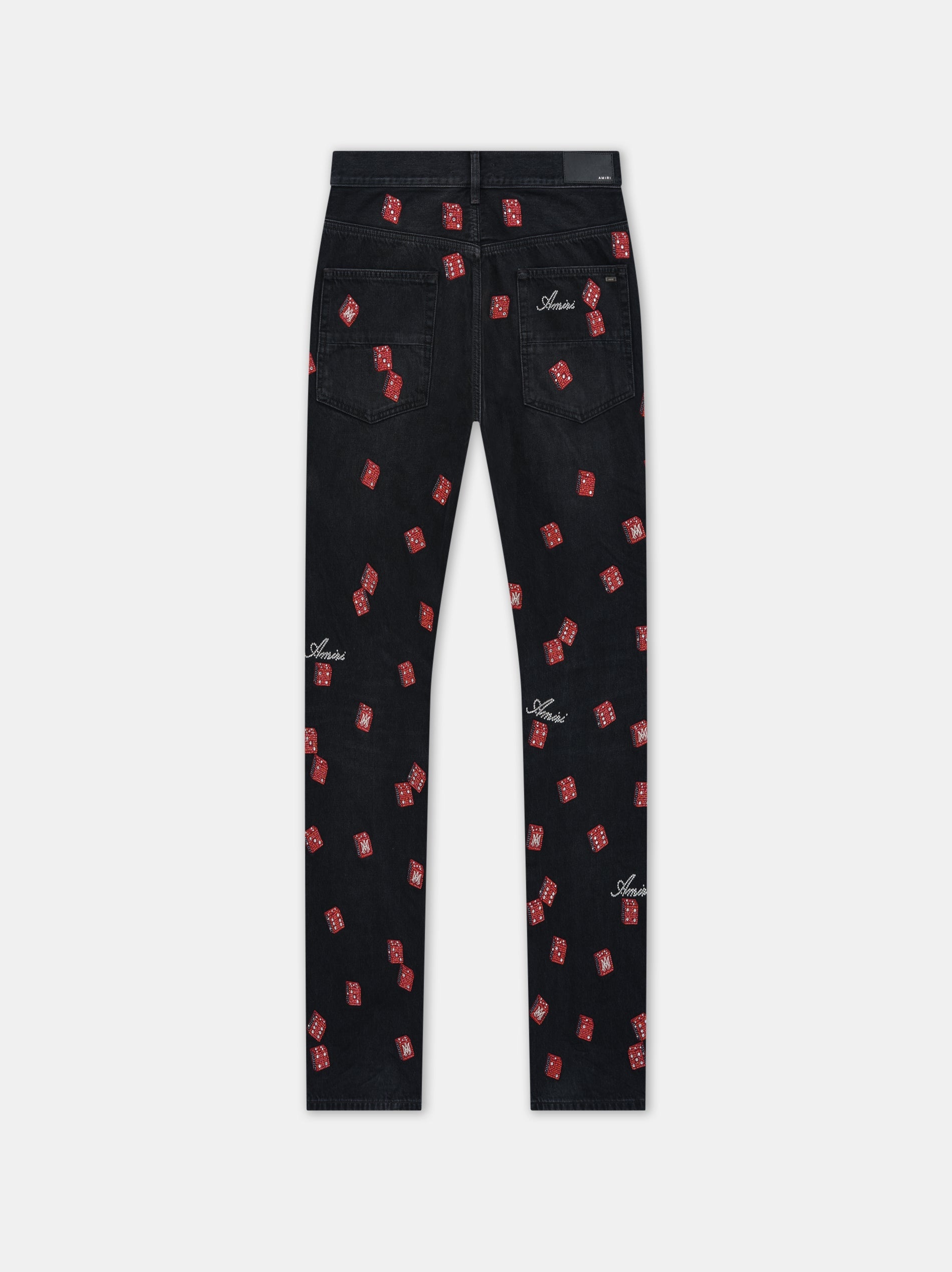 EMBELLISHED DICE STRAIGHT JEAN - 2