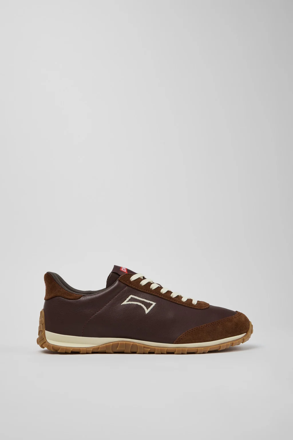 Drift Walk Brown Leather and Nubuck Sneakers for Men. - 1