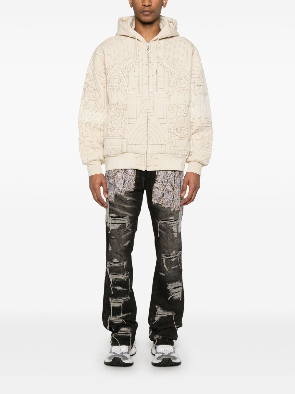 Patched Arch jeans - 2