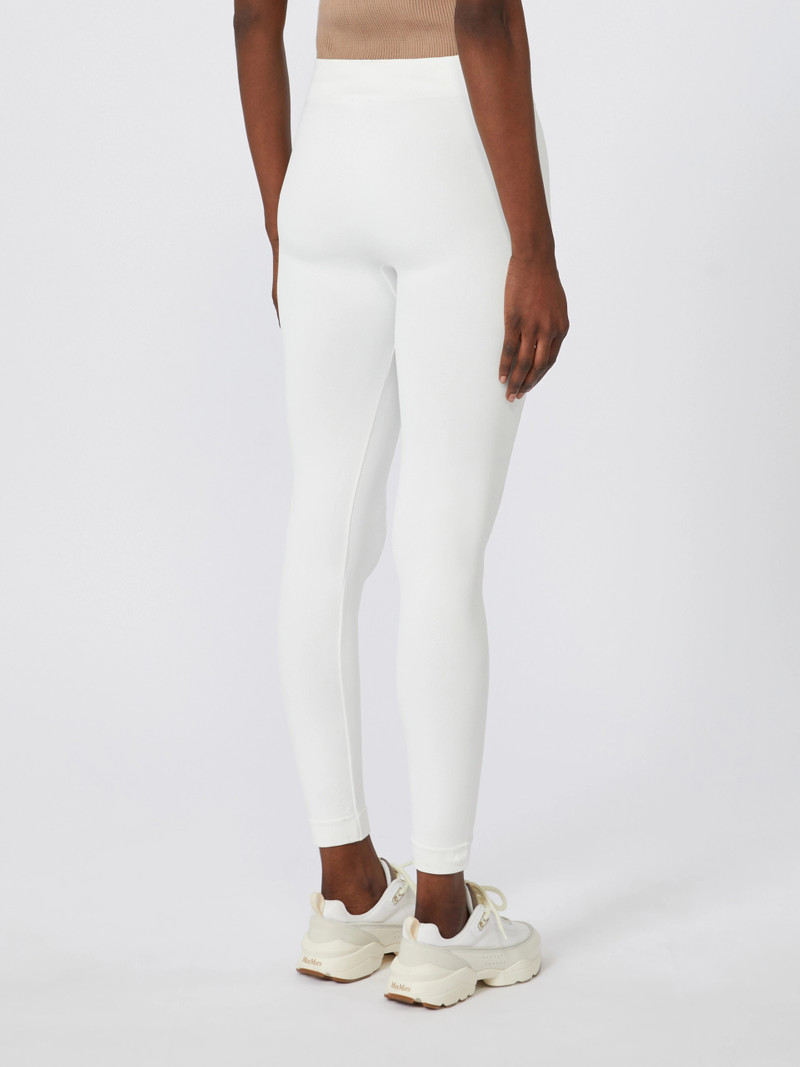 BASILEA Stretch technical fabric leggings - WHITE 4