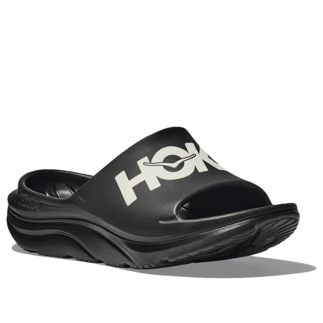 HOKA ONE ONE Ora Athletic Slides 'Black White' 1155154-BWHT - 2