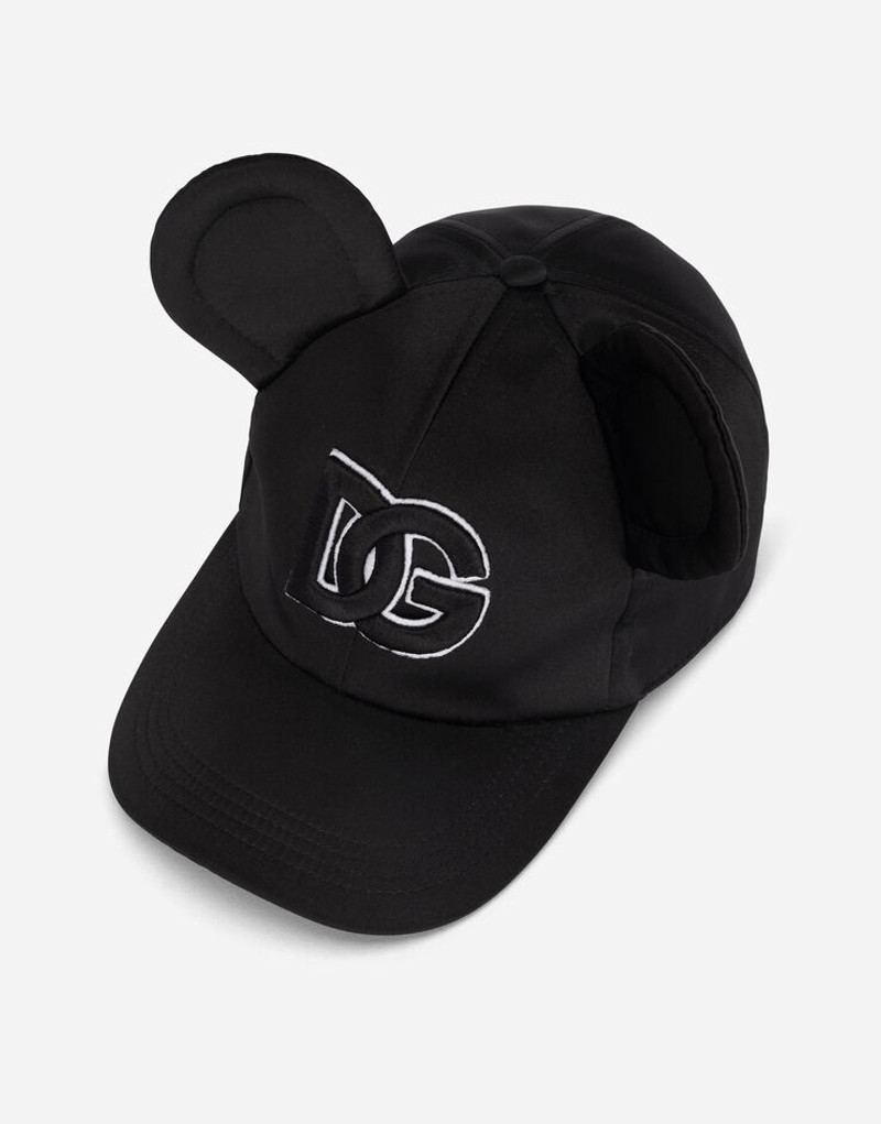 Dolce & Gabbana Satin baseball cap with DG patch outlook