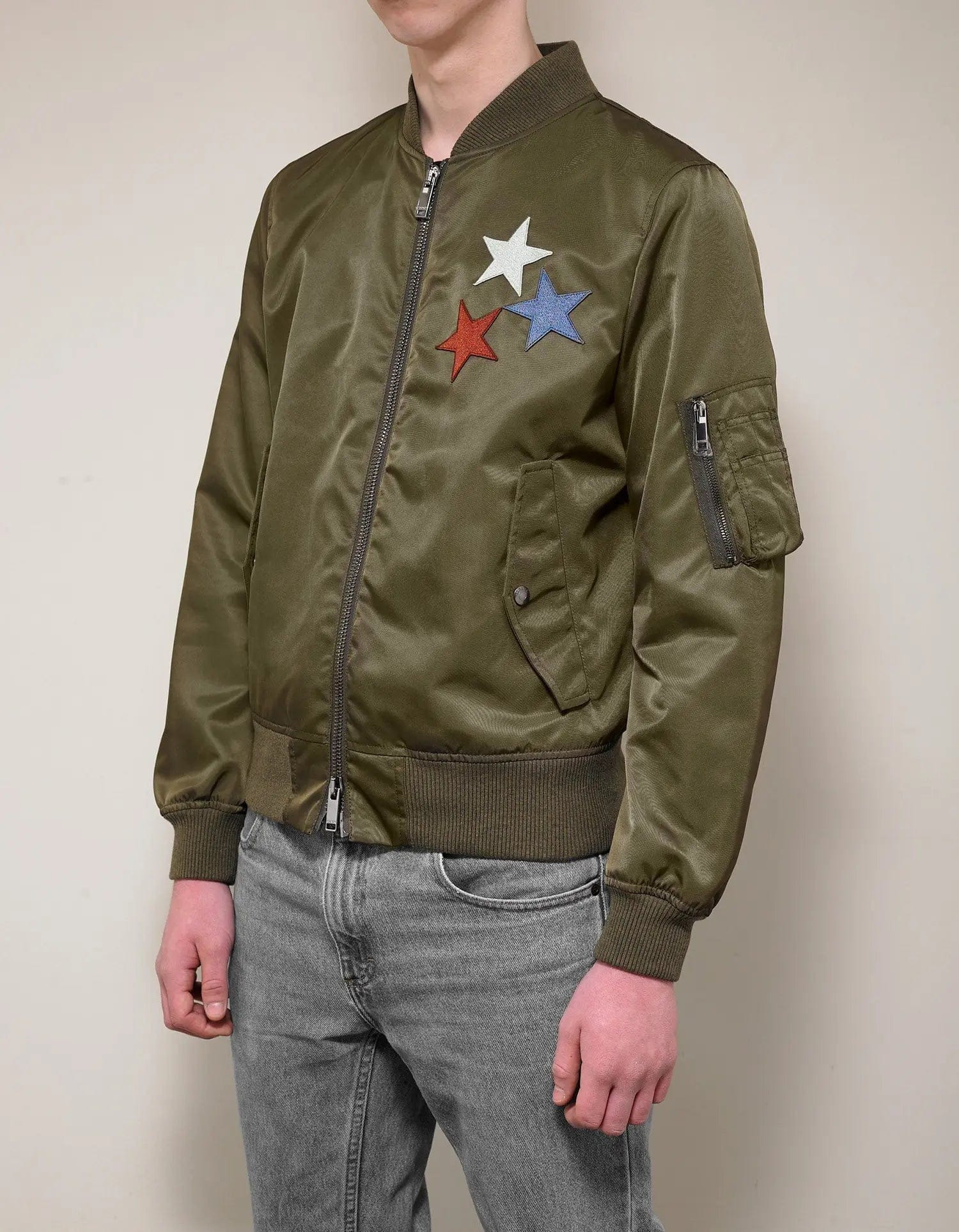 Valentino Khaki Jamie Reid Embellished Bomber Jacket - 4