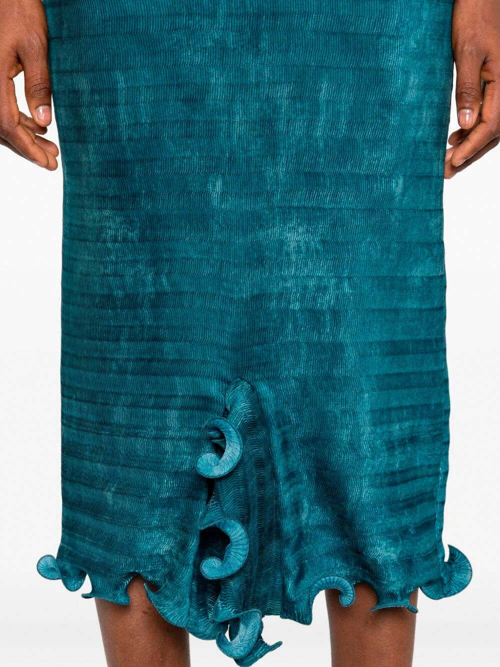 `Faded Plisse` Dress - 3