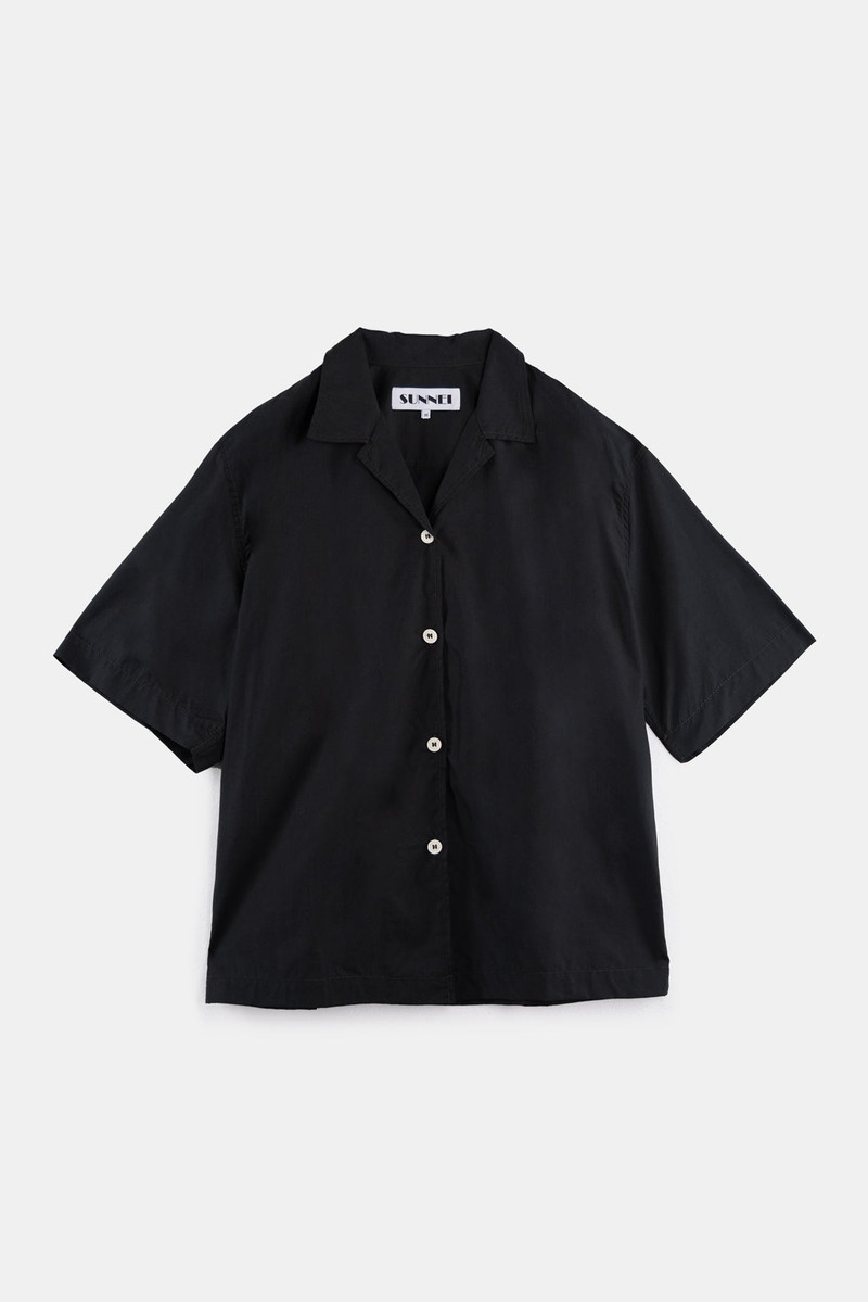 SHORT SLEEVES SHIRT / petrol blue 1