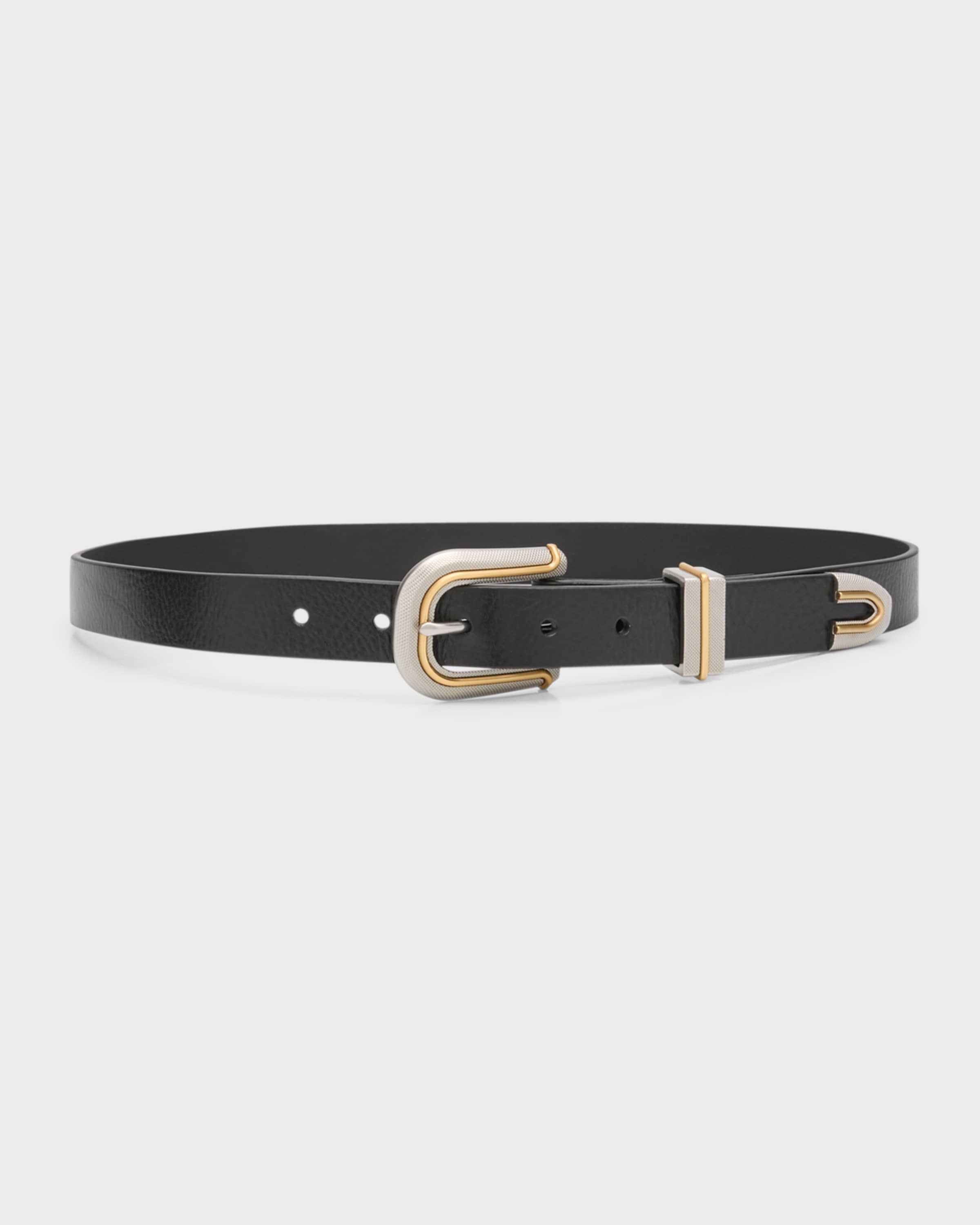 Ventura Leather & Nickel Belt - 1