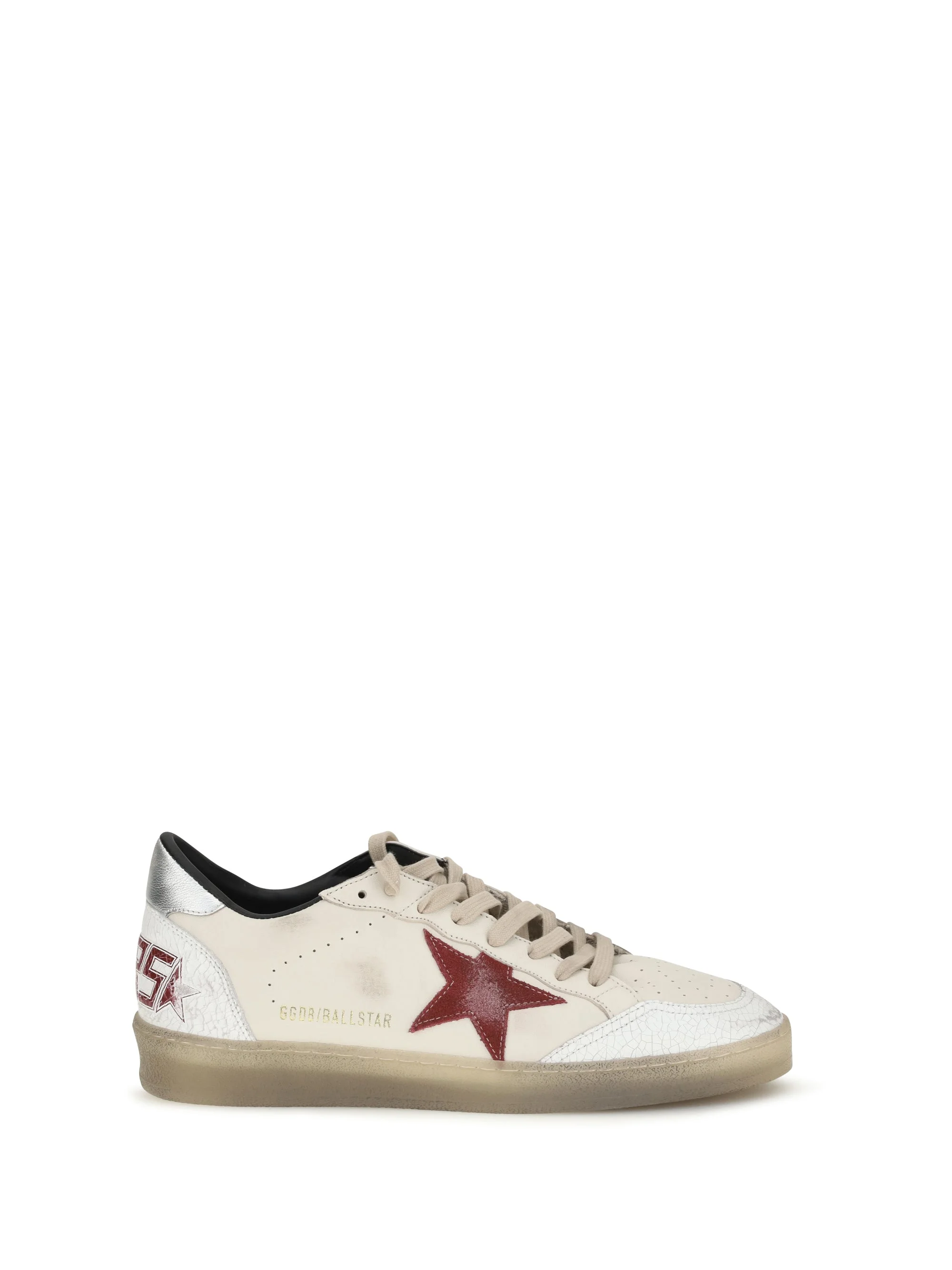 Golden Goose Ball Star Sneakers Butter Beige/White/Red/Silver - 1
