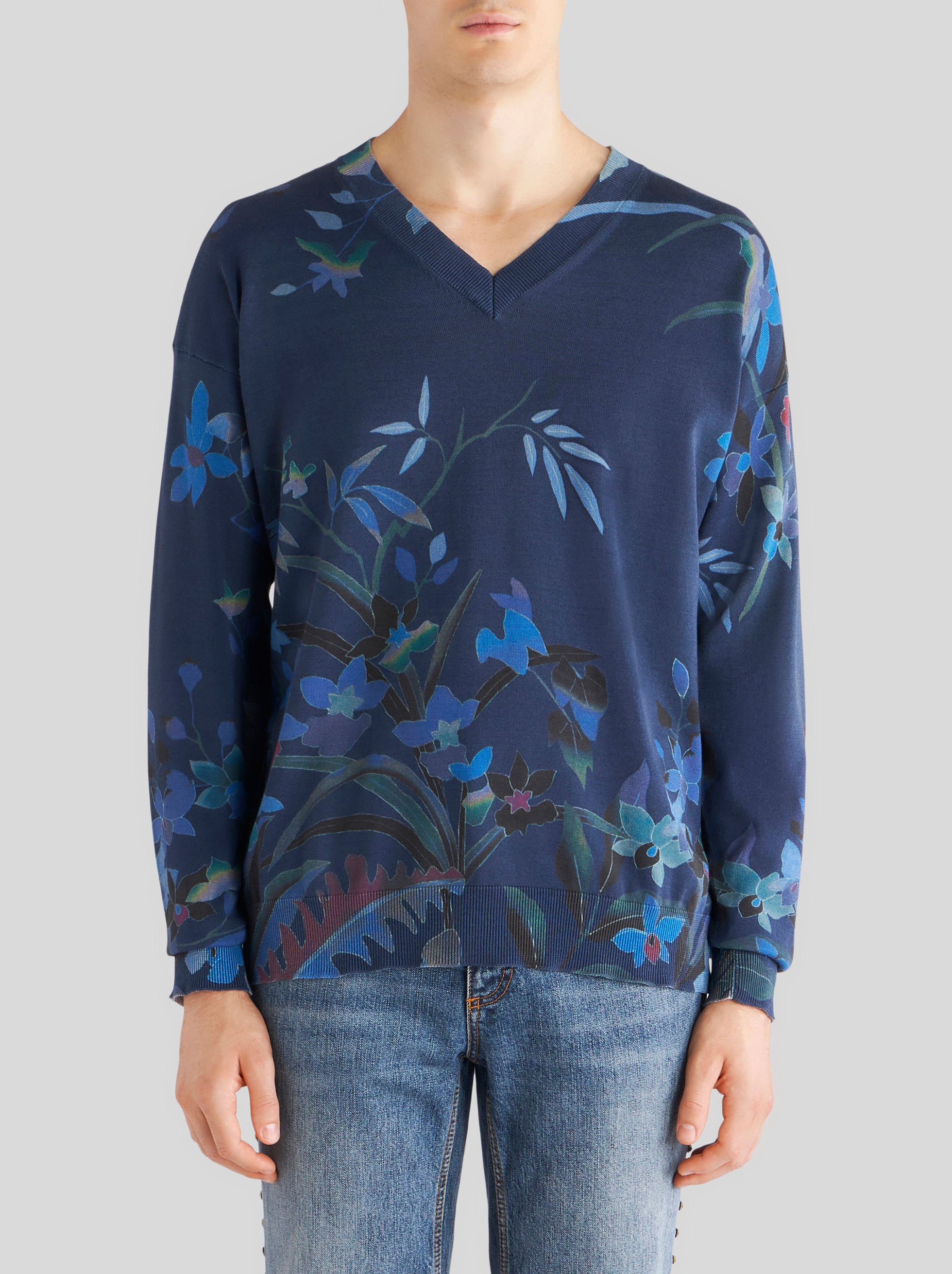 JUMPER WITH LEAFY FLORAL PRINT - 2
