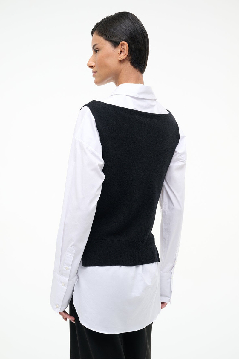 STAUD DAMIAN TOP BLACK WHITE 3