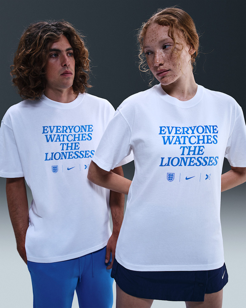 Everyone Watches Women's Sports™ "England" Nike by TOGETHXR Soccer T-Shirt 1