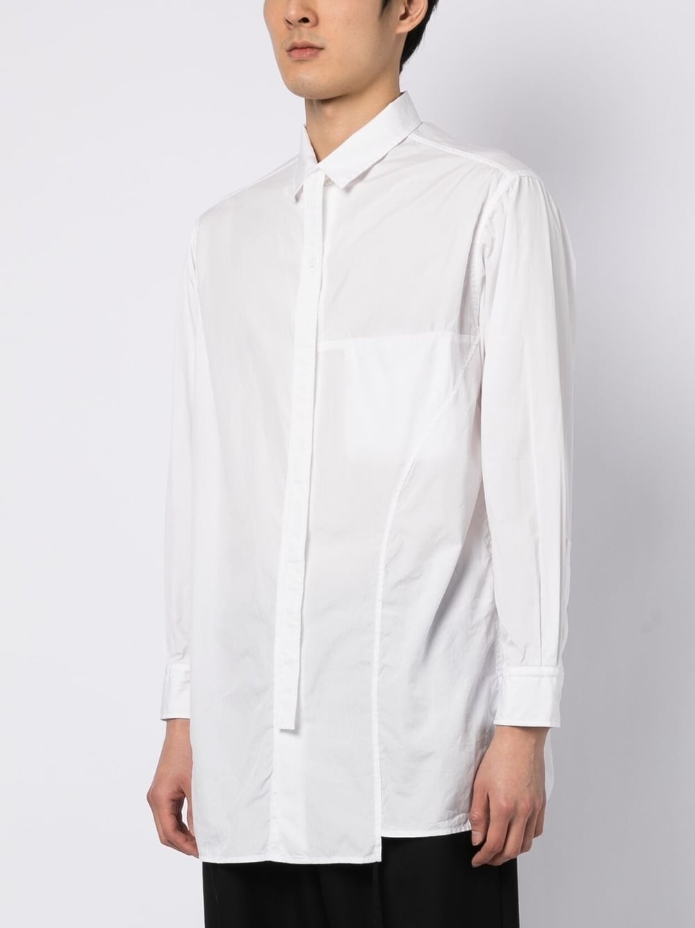 asymmetric cotton shirt - 3