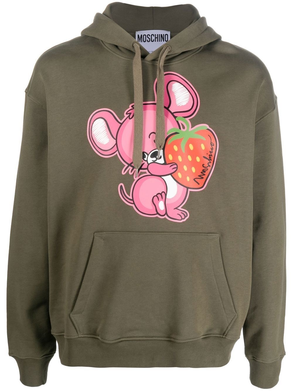 logo-print hoodie - 1