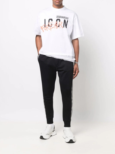 DSQUARED2 logo-tape detail track pants outlook