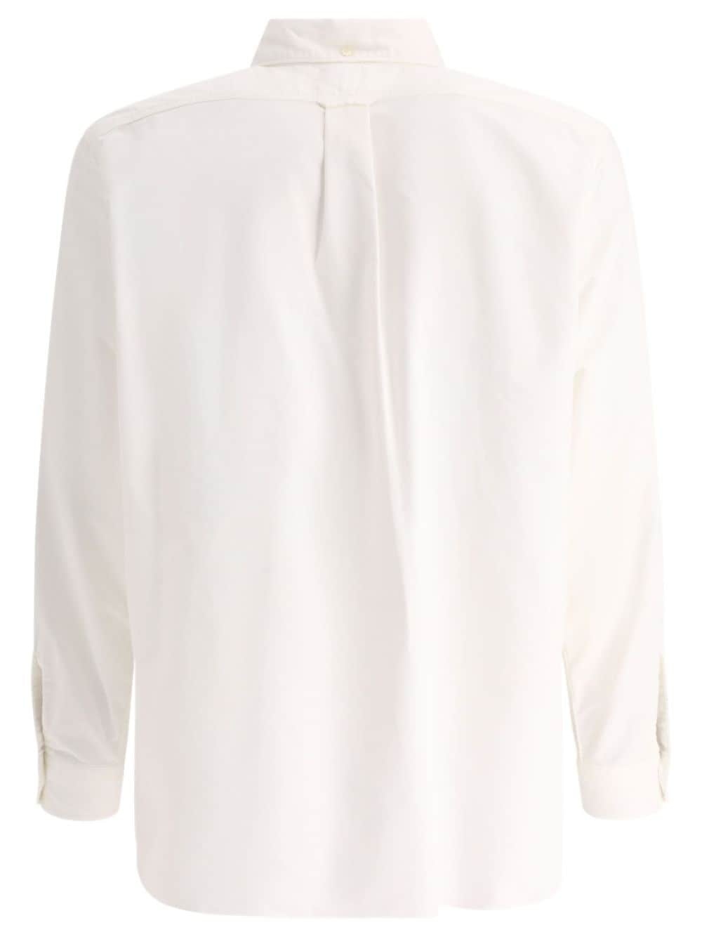 embroidered-logo long-sleeve shirt - 2