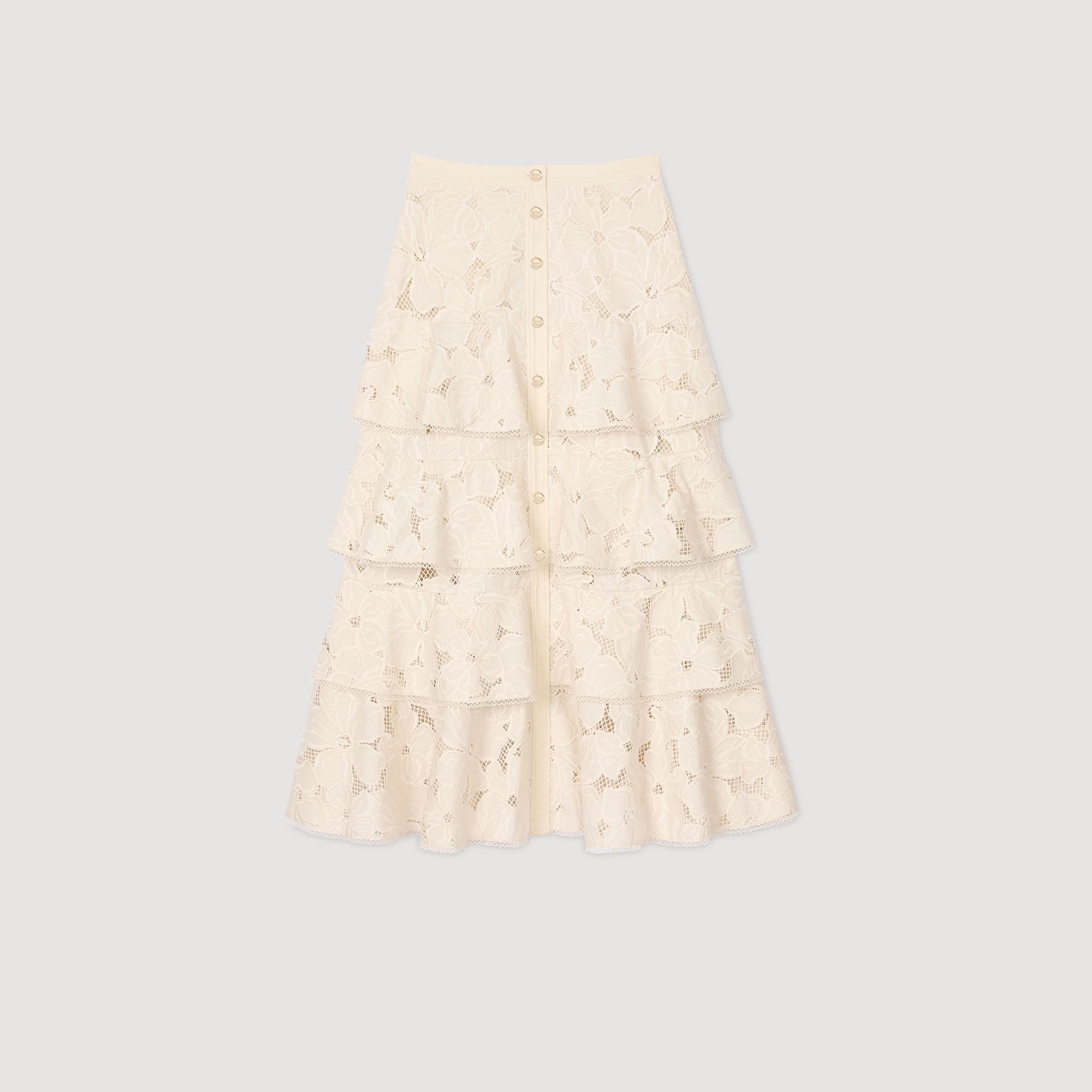 MAXI FRILLED SKIRT - 6