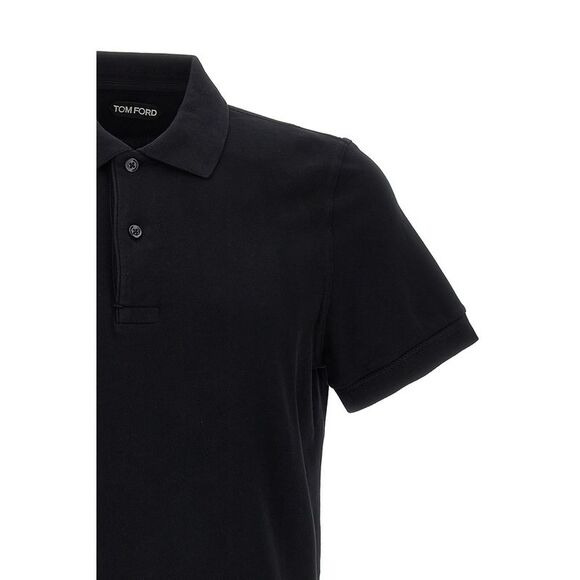 Tom Ford Men Logo Embroidery Polo Shirt - 3
