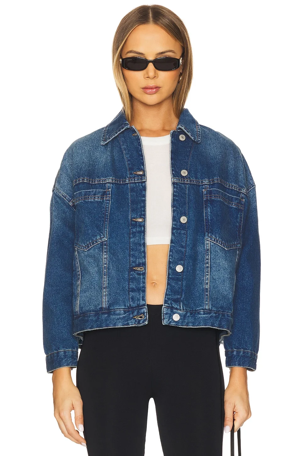x We The Free Opal Swing Denim Jacket - 1