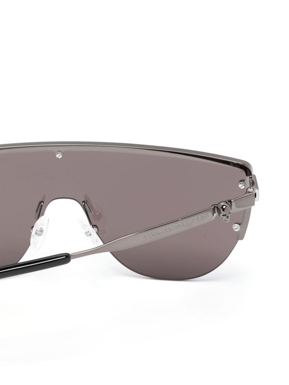skull-stud shield-frame sunglasses - 3