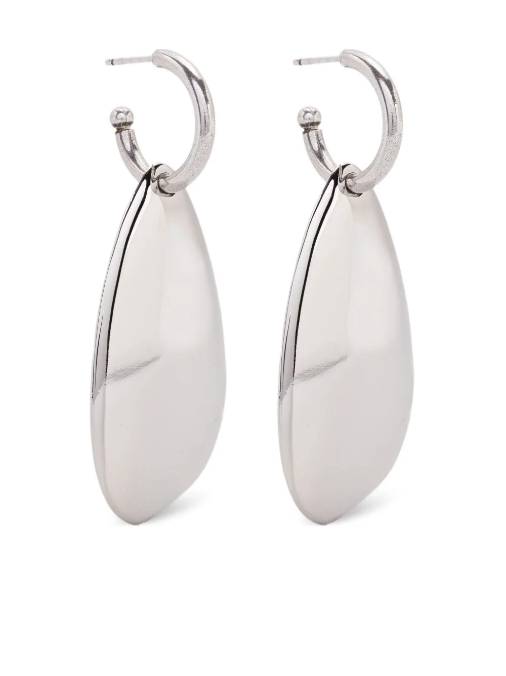 silver teardrop earrings - 1