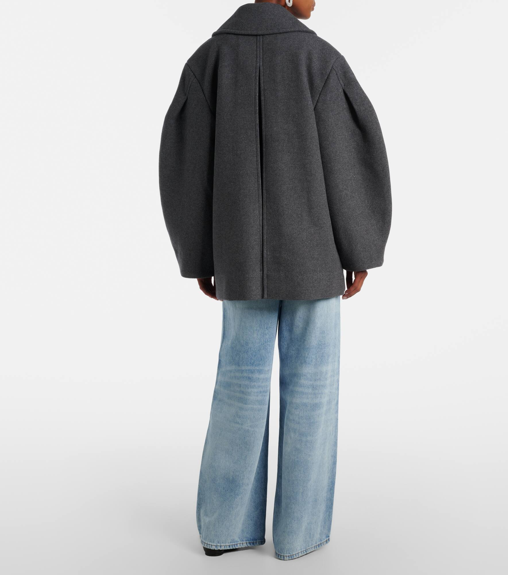 Oversized wool-blend peacoat - 3