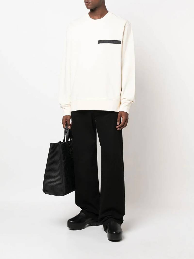Alexander McQueen Selvedge logo-tape sweatshirt outlook
