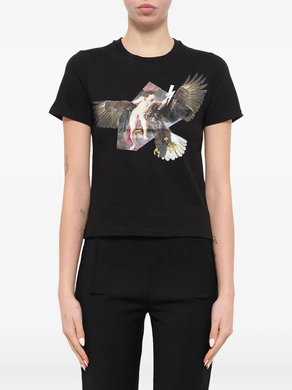 eagle-print T-shirt - 1