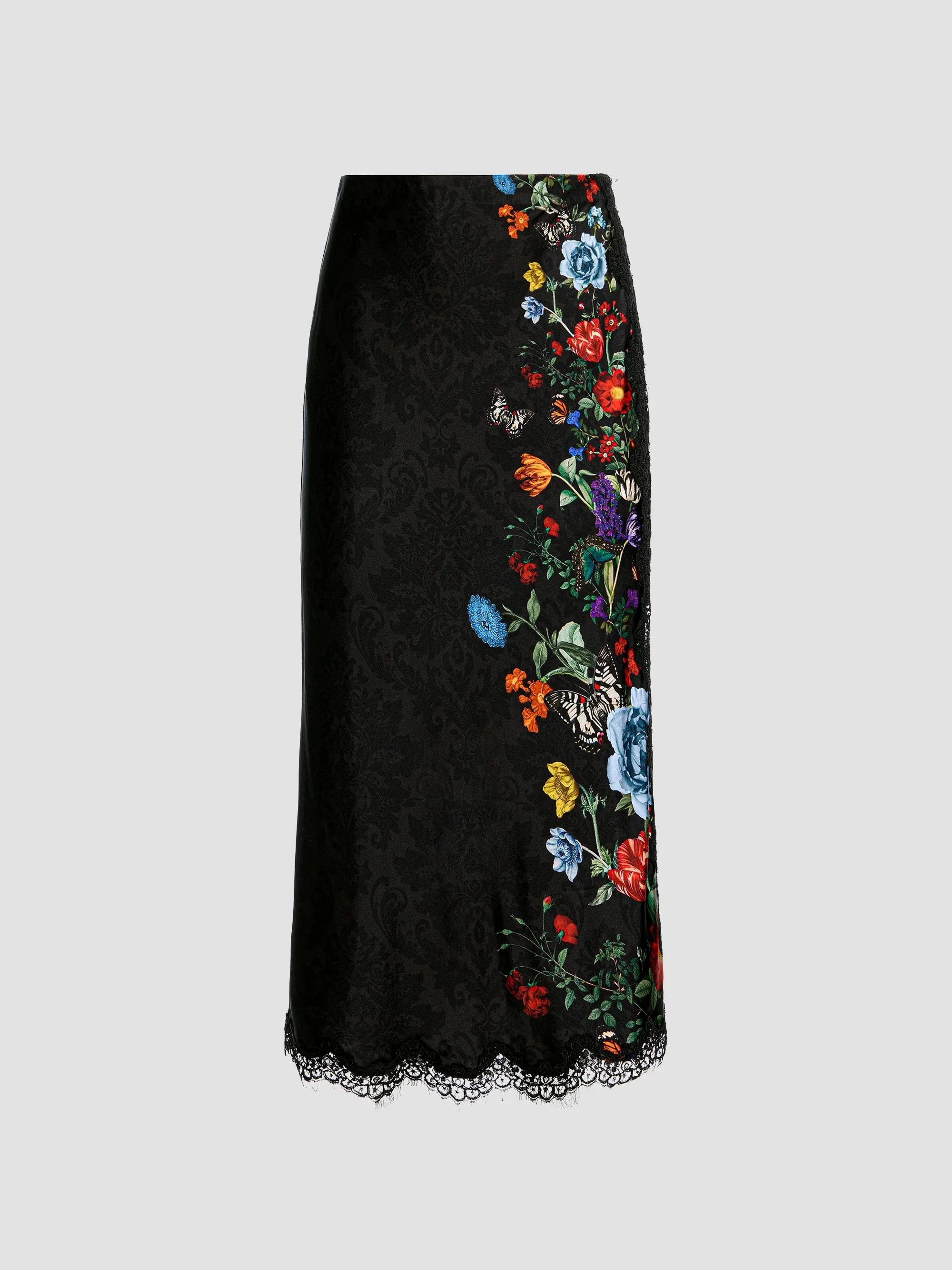 Women's Maeve Floral Midi Slip Skirt - Moonlit Manor - 1