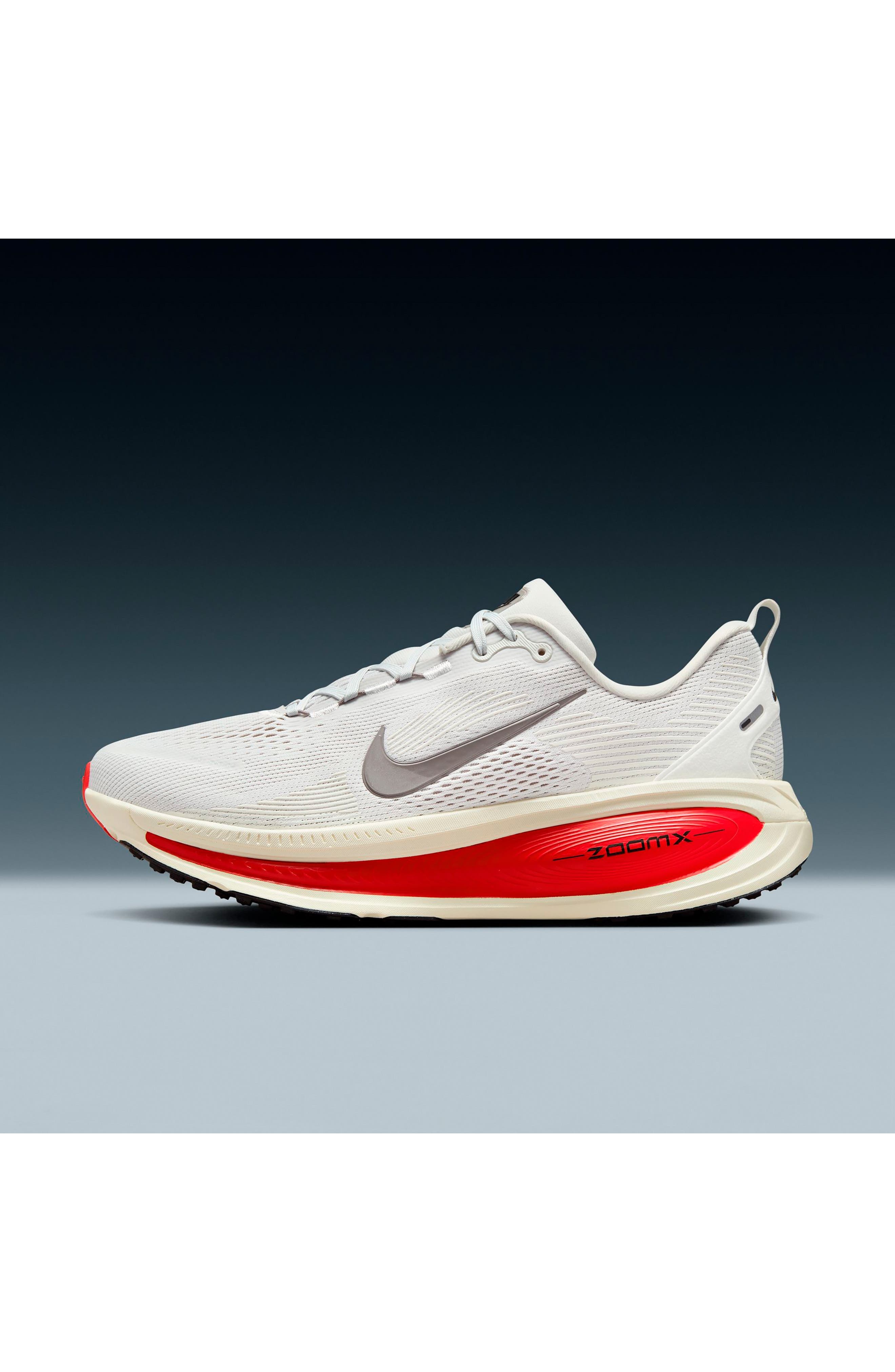 Nike Vomero 18 Running Shoe in Platinum Tint/Siren Red at Nordstrom - 2