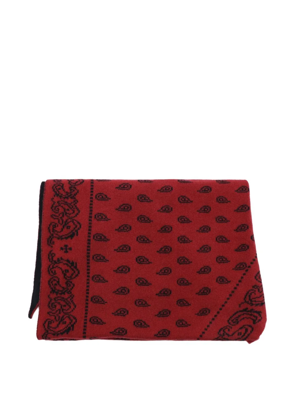 The Wild Rag paisley-print cashmere scarf - 1