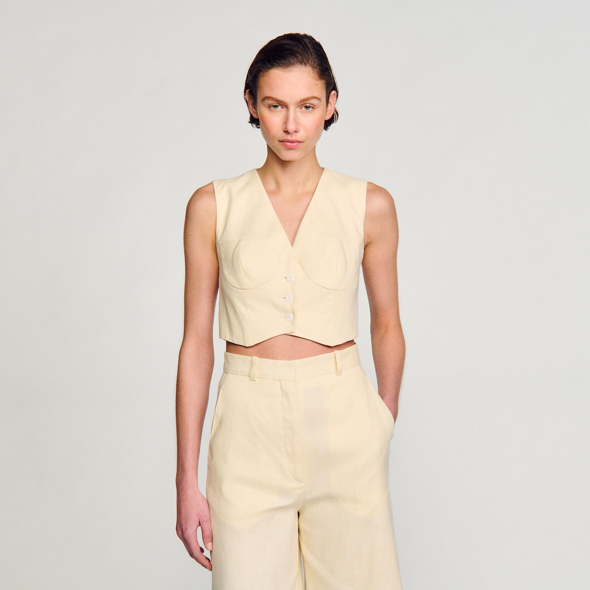 LINEN BLEND JACKET - 5